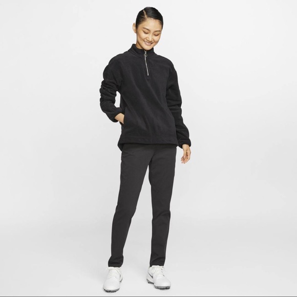 NWT Nike long sleeve black fleece top - Picture 2 of 9